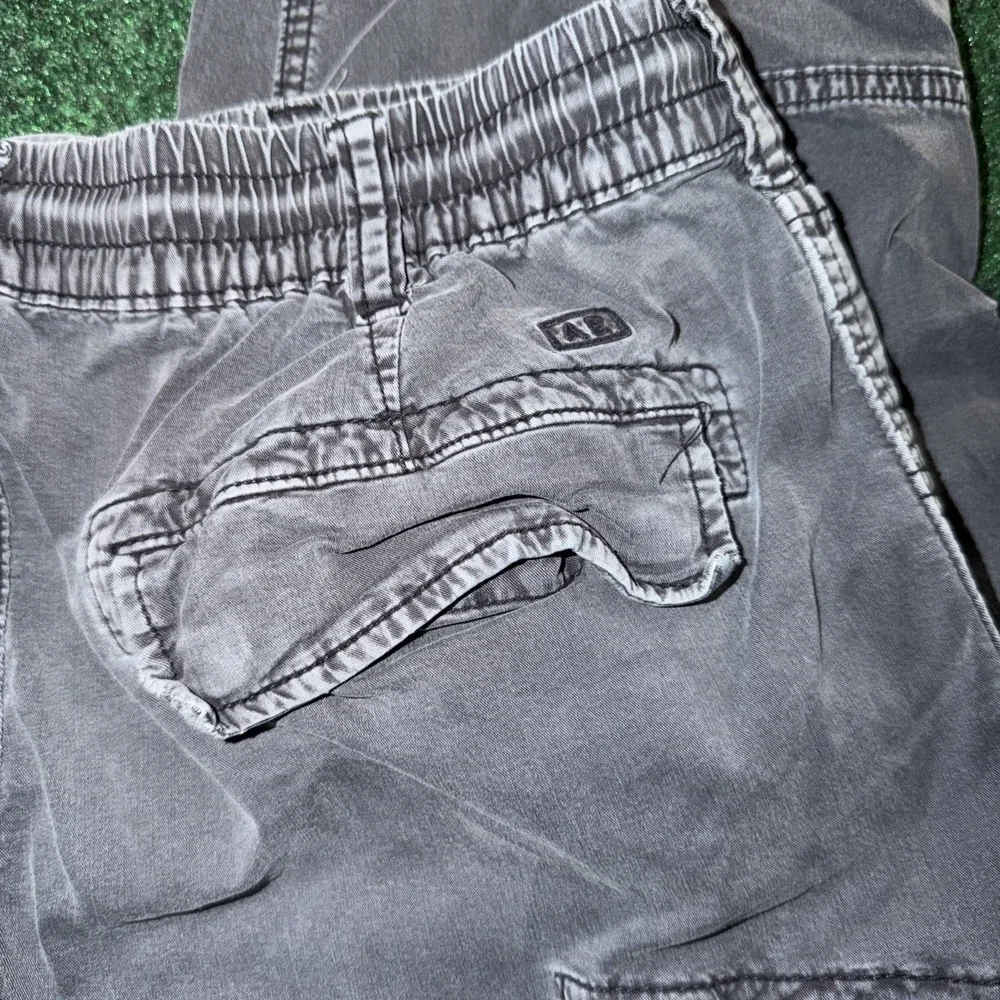 American Eagle AEO Flex Cargo Pants Men XS Elastic Drawstring Waist Baggy Y2K
